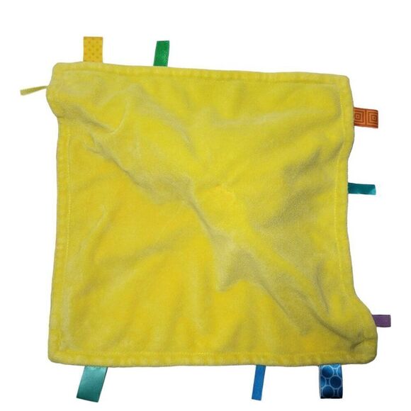 Taggies Baby Lovey Bunny Rabbit Patchkin Pals Security Blanket Plush Toy 14x14 - Picture 6 of 13